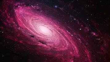 rosado universo ligero. galaxias cielo en espacio planetas y estrellas belleza de galaxia espacio exploración. foto