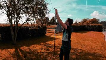 Sunny Laundry Day Clothes Hanging on a Fresh Breeze video