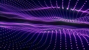 violet color electric waves, abstract, energy video