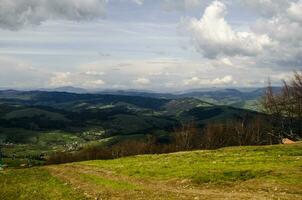 Clouds and mountains photo