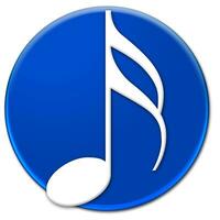 Fancy music note icon photo