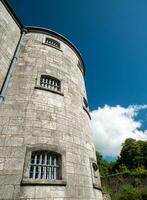 Old celtic castle tower walls, Cork City Gaol prison in Ireland. Fortress, citadel background photo