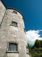 Old celtic castle tower walls, Cork City Gaol prison in Ireland. Fortress, citadel background photo