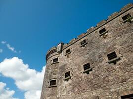 Old celtic castle tower walls, Cork City Gaol prison in Ireland. Fortress, citadel background photo