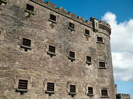 Old celtic castle tower walls, Cork City Gaol prison in Ireland. Fortress, citadel background photo