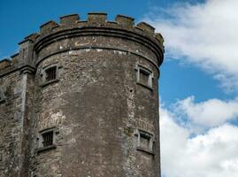 Old celtic castle tower walls, Cork City Gaol prison in Ireland. Fortress, citadel background photo