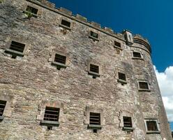 Old celtic castle tower walls, Cork City Gaol prison in Ireland. Fortress, citadel background photo