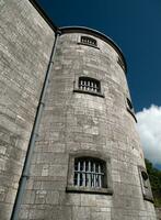 Old celtic castle tower walls, Cork City Gaol prison in Ireland. Fortress, citadel background photo