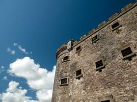 Old celtic castle tower walls, Cork City Gaol prison in Ireland. Fortress, citadel background photo