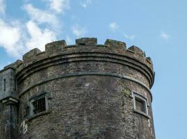 Old celtic castle tower walls, Cork City Gaol prison in Ireland. Fortress, citadel background photo