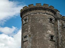 Old celtic castle tower walls, Cork City Gaol prison in Ireland. Fortress, citadel background photo