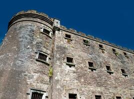 Old celtic castle tower walls, Cork City Gaol prison in Ireland. Fortress, citadel background photo