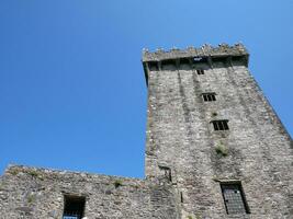 Old celtic castle tower, Blarney castle in Ireland, old ancient celtic fortress photo