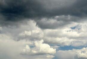 Dark stormy sky background photo