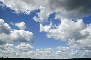 Clouds in the stormy sky photo