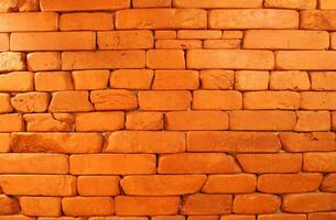 Orange brick texture photo