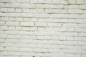 White brick wall texture photo