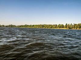 Heavy river waves photo