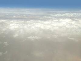 Clouds as they are seen from airplane photo