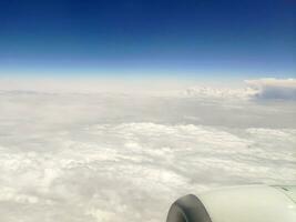 nubes como ellos son visto desde avión foto