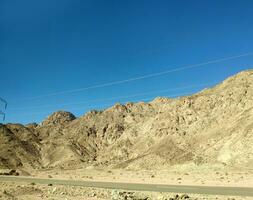 Rocks in the desert, Sinai mountains, hills photo