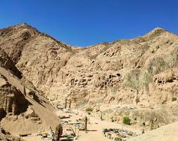 Sinai desert rocks and mountains photo