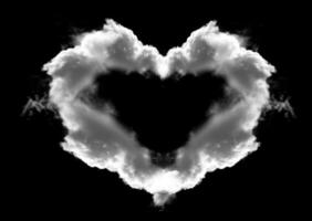 Heart shaped cloud photo