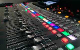 Professional music console background photo