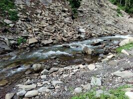 Mountain river stream photo