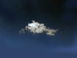 soltero nube en el cielo, nube forma foto