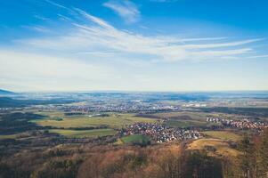 Beautiful paysage view from the air photo