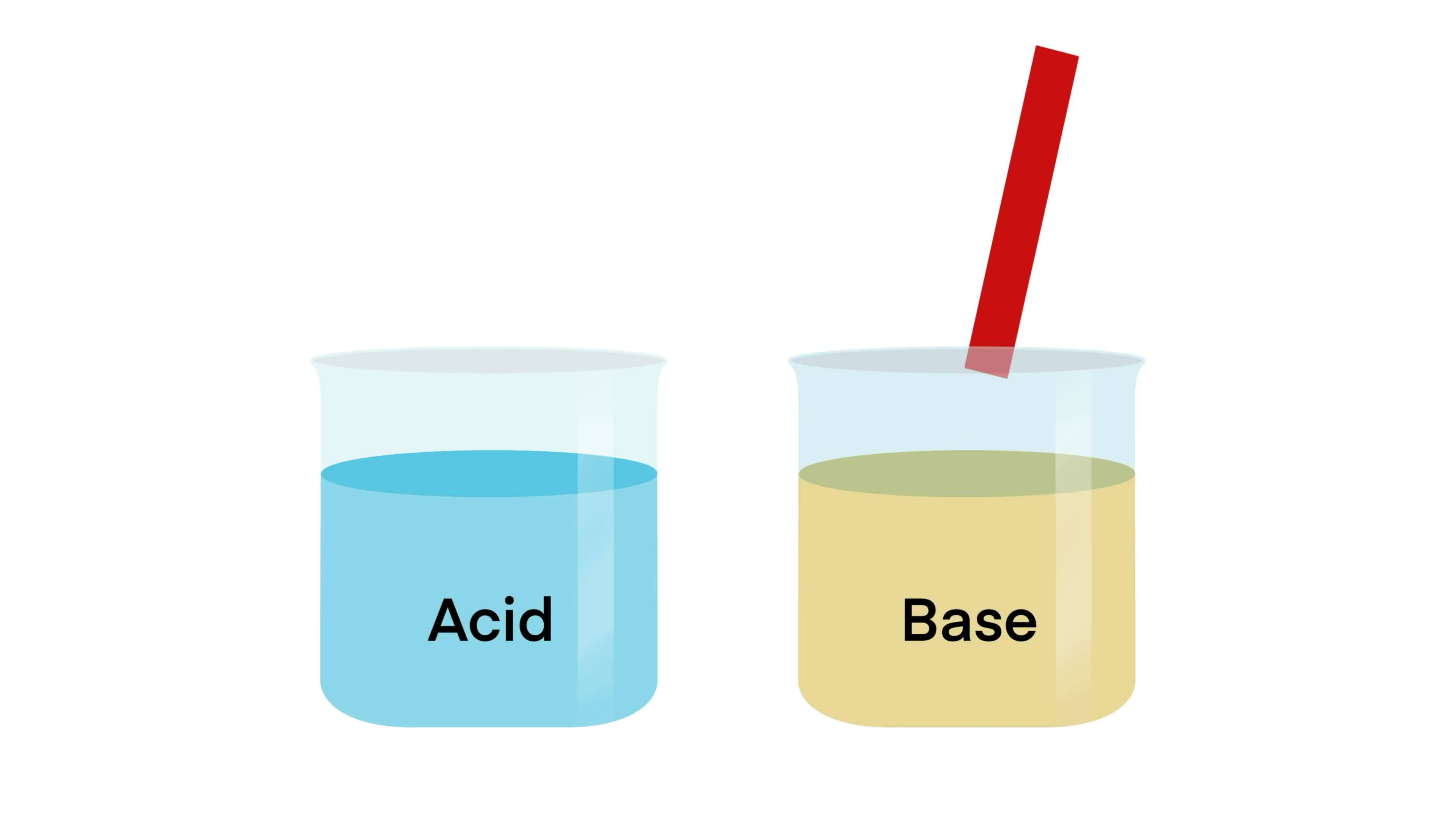 Acid and base, chemical difference between acids and bases is that acids produce hydrogen ions