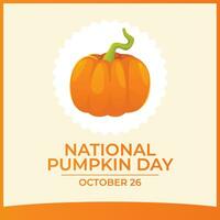 National Pumpkin Day design template good for celebration usage. pumpkin design template. pumpkin vector image. vector eps 10.