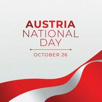 Austrian National Day design template good for celebration usage. austrian flag vector design. flat design. vector eps 10.