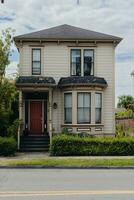 Victoria, Canada - Jul 8, 2022 - Typical Canadian house on the Vancouver island photo