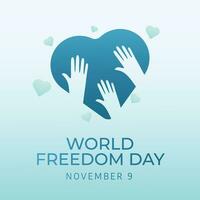 World Freedom Day design template good for celebration usage. dove vector illustration. flat design. vector eps 10.