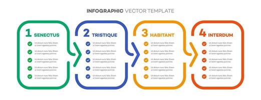 infografía modelo vector cronograma proceso