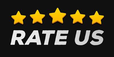 Rate us feedback banner client comment concept vector