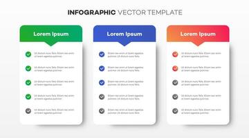 infografía modelo vector para presentación