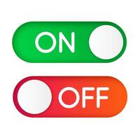 On off switch icon isolated on white background vector