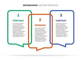 Infographic template timeline process 3 option vector