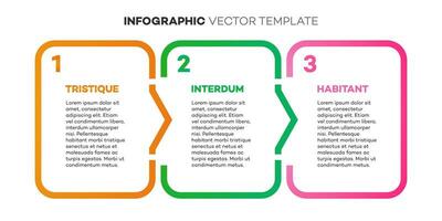 Infographic template timeline process 3 option or step vector