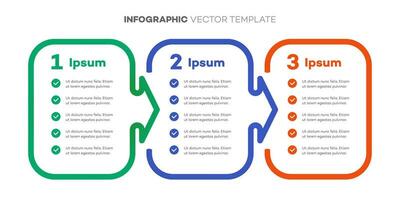 Infographic template timeline process 3 option vector