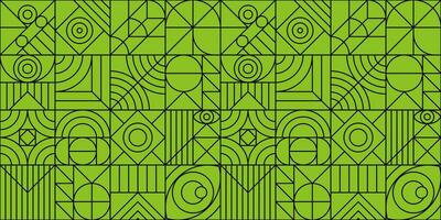 Bauhaus pattern minimal 20s geometric line style vector