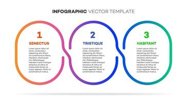 Infographic template timeline process 3 option vector