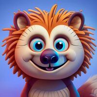 3D character mascot for a web-based educational platform targeting children photo