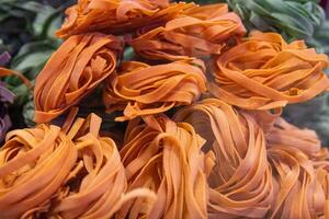 Sundried Tomato Pasta nests photo