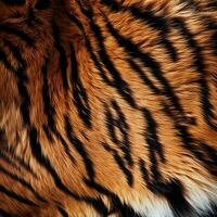 realistic tiger fur texture. generated AI photo