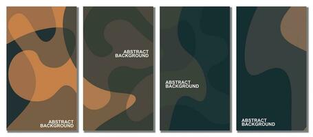 Abstract wavy set background. Abstract background. vector