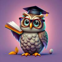 3D character mascot for a web-based e-learning platform. photo